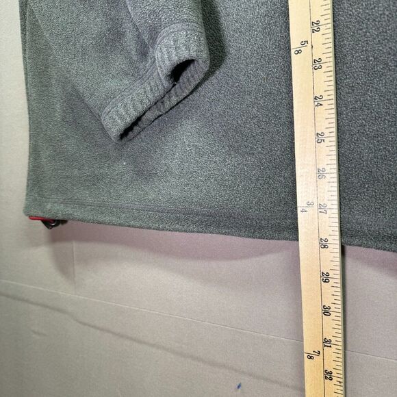 Curfew Full Zip Jacket Mens‎ XL Gray Fleece Nylon Pockets Mock Neck Outdoors Ski - Picture 11 of 12